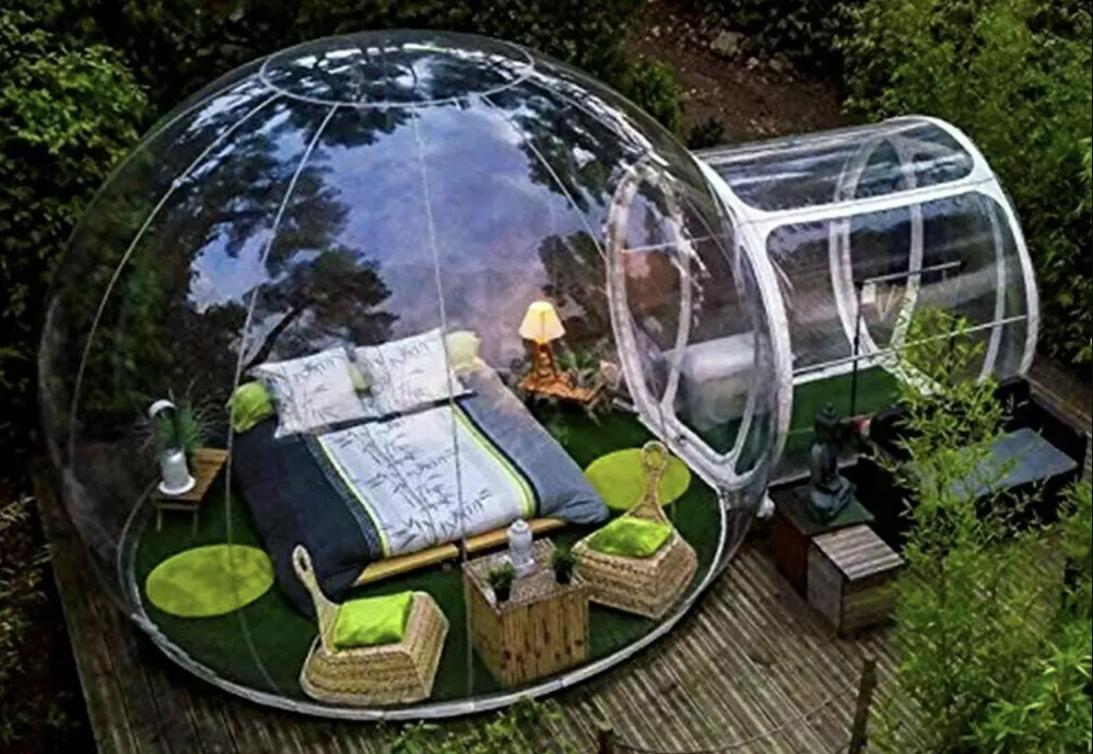 backyard bubble tent